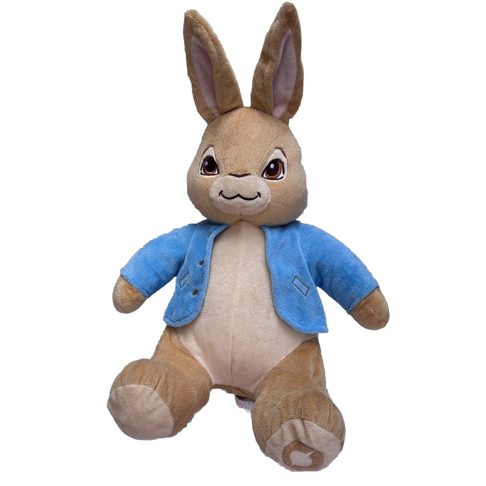 Peter Rabbit Large Plush Soft Brown Bunny‎ Stuffed Animal Nickelodeon 19"
